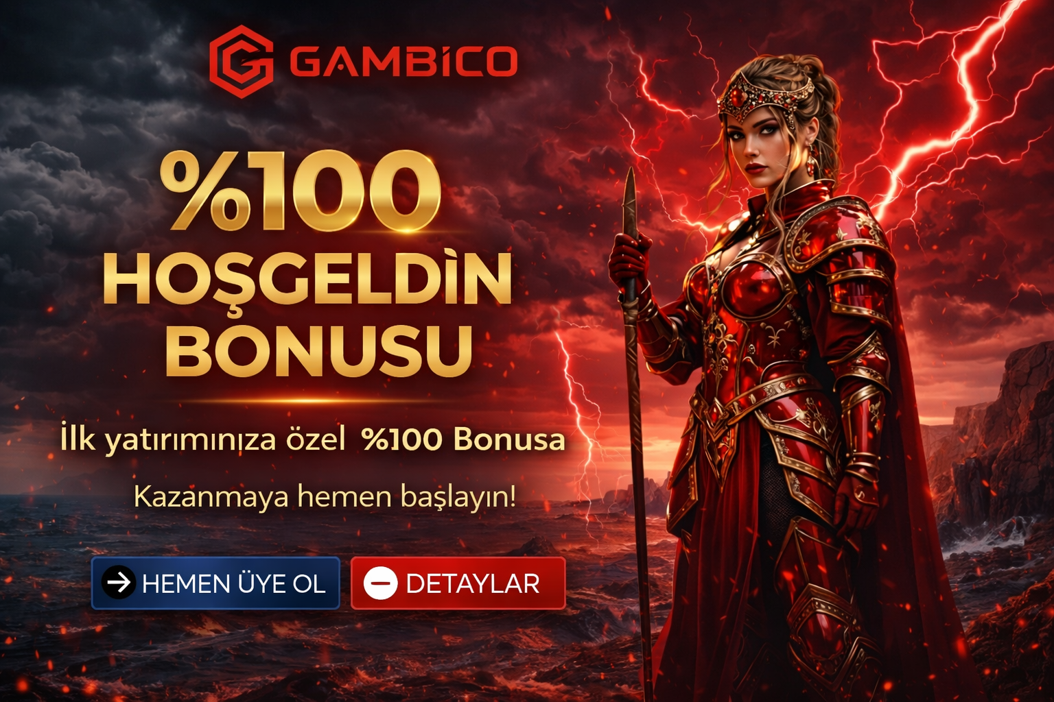 İLK YATIRIMA ÖZEL %100 HOSGELDIN BONUSU